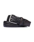 Woven Leather Belt - Brown