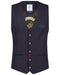 Navy Small Check Waistcoat