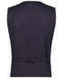 Navy Small Check Waistcoat