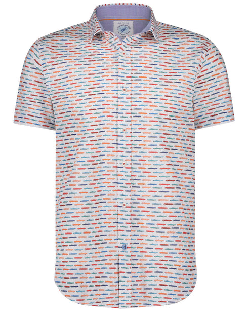 Cadillac Print Short Sleeve Shirt - Multi