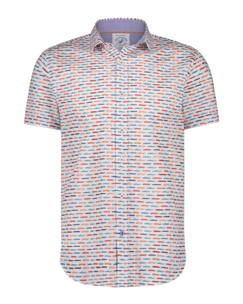 Cadillac Print Short Sleeve Shirt - Multi