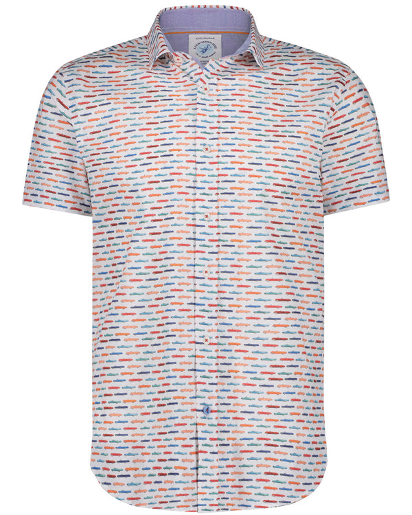 Cadillac Print Short Sleeve Shirt - Multi