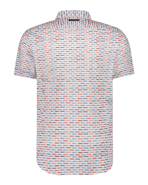 Cadillac Print Short Sleeve Shirt - Multi