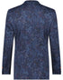 Pique Floral Blazer - Navy