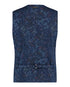 Pique Floral Waistcoat - Navy