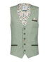 Mini Structure Waistcoat - Sage