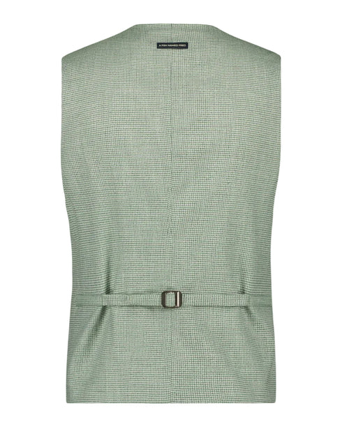 Mini Structure Waistcoat - Sage