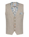 Seersucker Stripe Waistcoat - Sand