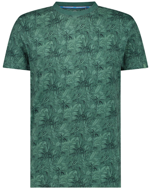 Leaf Print T-Shirt - Forest