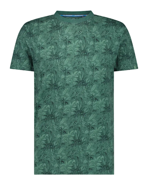 Leaf Print T-Shirt - Forest