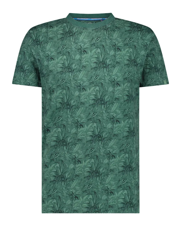 Leaf Print T-Shirt - Forest