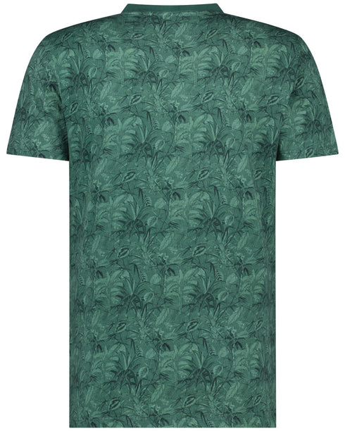 Leaf Print T-Shirt - Forest