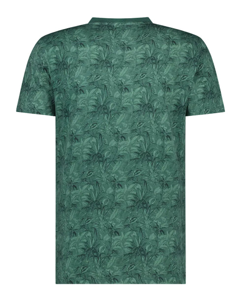 Leaf Print T-Shirt - Forest