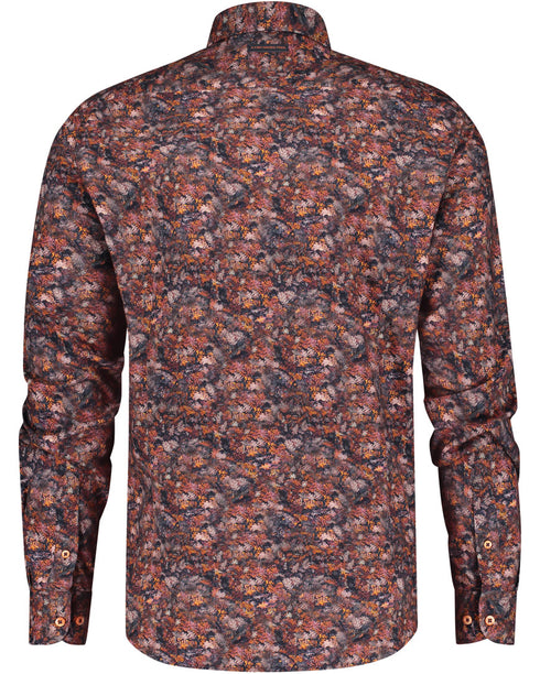 Forest Leaves Shirt - Burgundy