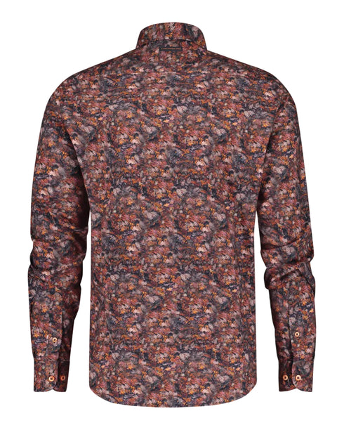 Forest Leaves Shirt - Burgundy