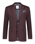 Pique Blazer - Burgundy