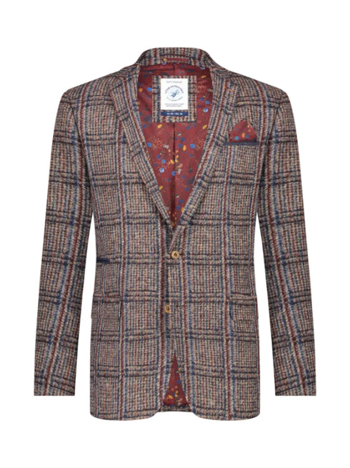 Check Blazer - Brown