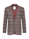 Check Blazer - Brown