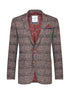 Check Blazer - Brown