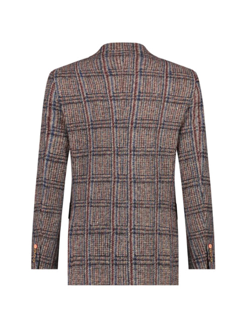 Check Blazer - Brown