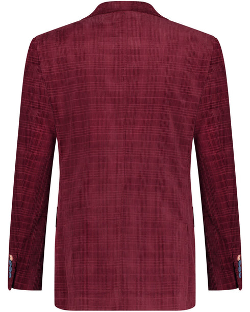 Corduroy Blazer - Burgundy