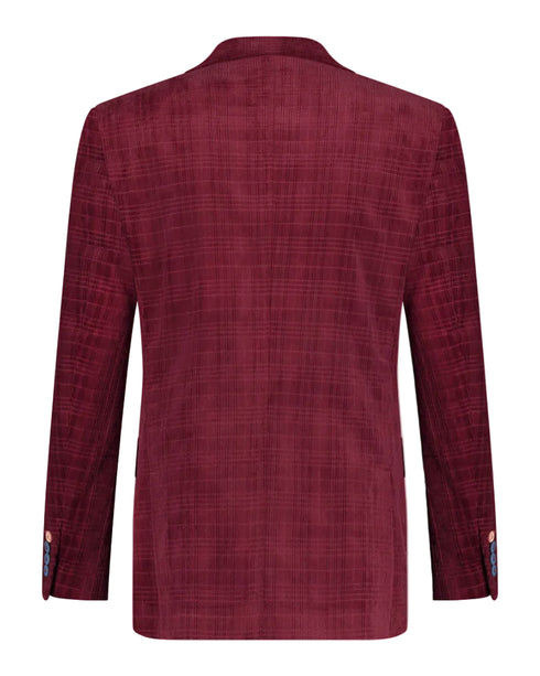 Corduroy Blazer - Burgundy
