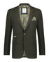 Herringbone Blazer - Dark Green