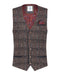Check Waistcoat - Brown
