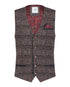 Check Waistcoat - Brown