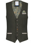 Herringbone Waistcoat - Dark Green
