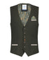 Herringbone Waistcoat - Dark Green