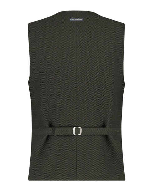 Herringbone Waistcoat - Dark Green