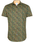 Citrus Print Short Sleeve Shirt - Navy