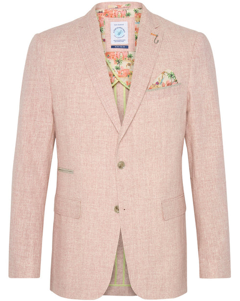 Small Check Blazer - Rose Pink