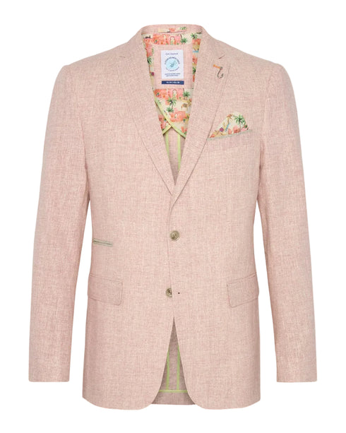 Small Check Blazer - Rose Pink