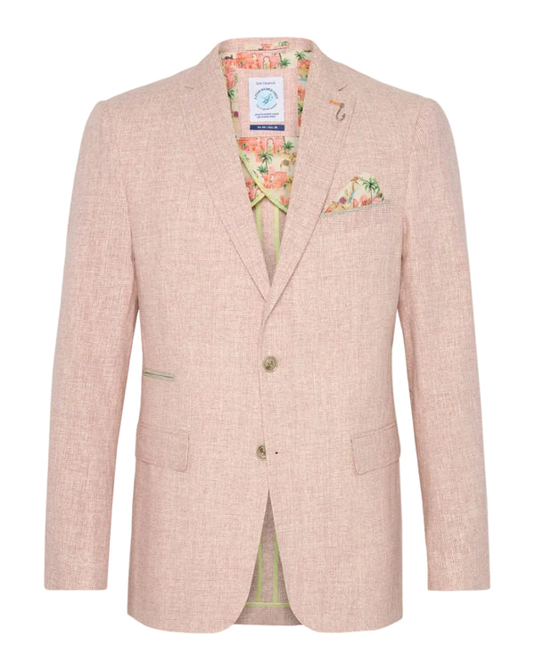 Small Check Blazer - Rose Pink