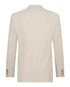 Linen Cotton Stripe Blazer - Sand