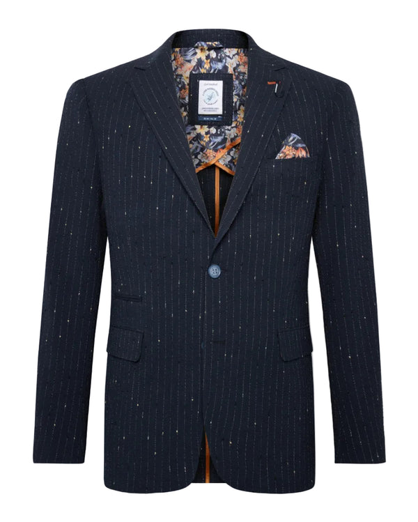 Seersucker Blazer - Navy