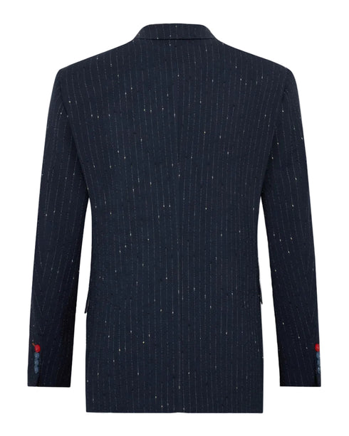 Seersucker Blazer - Navy