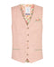Small Check Waistcoat - Rose Pink