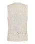 Linen Cotton Stripe Waistcoat - Sand