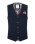 Seersucker Waistcoat - Navy