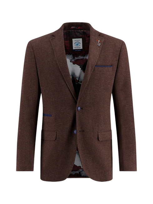Pique Blazer - Chocolate