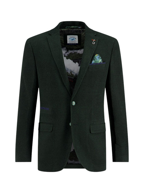 Pique Blazer - Dark Green