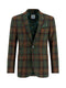 Tartan Wool Blazer - Dark Green