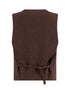 Pique Waistcoat - Chocolate
