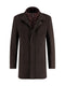 Funnel Neck Coat - Chocolate