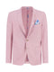 Linen Blend Blazer - Pink