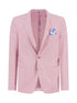 Linen Blend Blazer - Pink