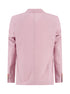 Linen Blend Blazer - Pink